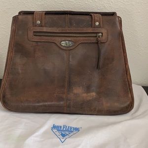 John Fluevog leather bag purse
